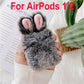 Plush Bunny Airpods Case