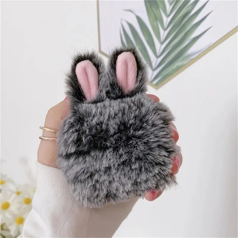 Plush Bunny Airpods Case