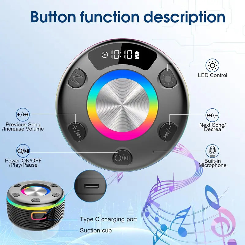 WaterProof Portable Bluetooth Speaker 360°HD Sound