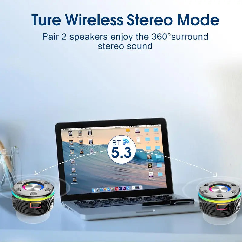 WaterProof Portable Bluetooth Speaker 360°HD Sound